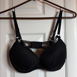 Victoria's Secret Black Lace Push-Up Bra